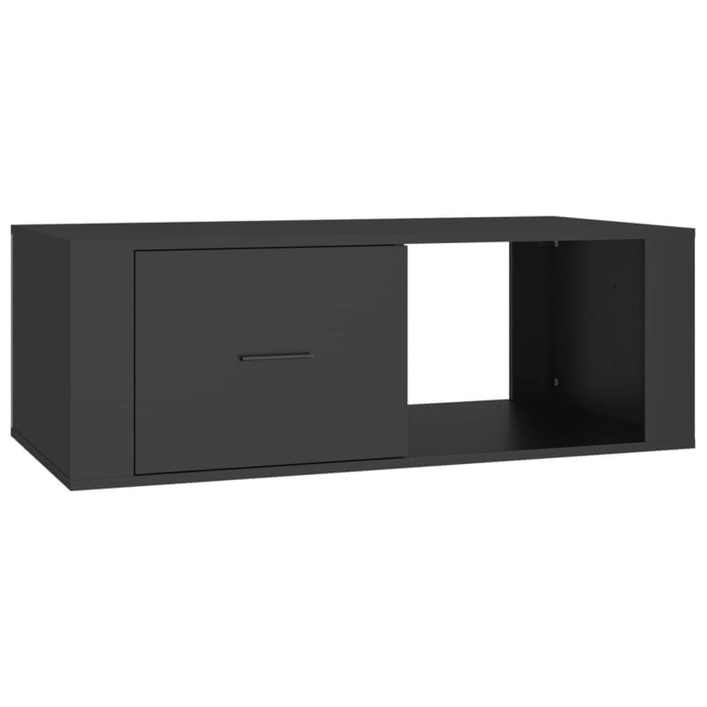 Vidaxl Konferenčný stolík čierny 100x50,5x35 cm spracované drevo